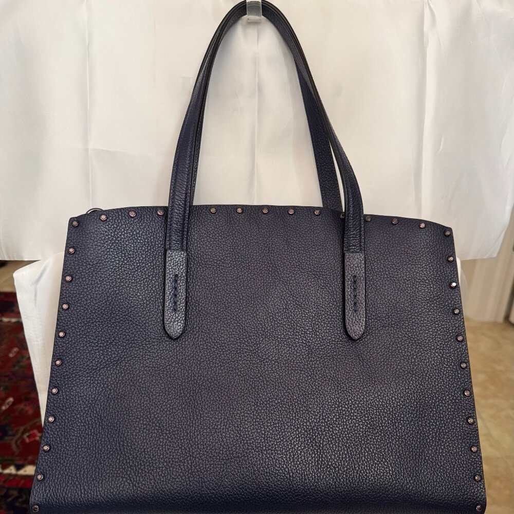 Coach Charlie Carryall with Crystal Rivets Excellent Condition - Picture 2 of 15